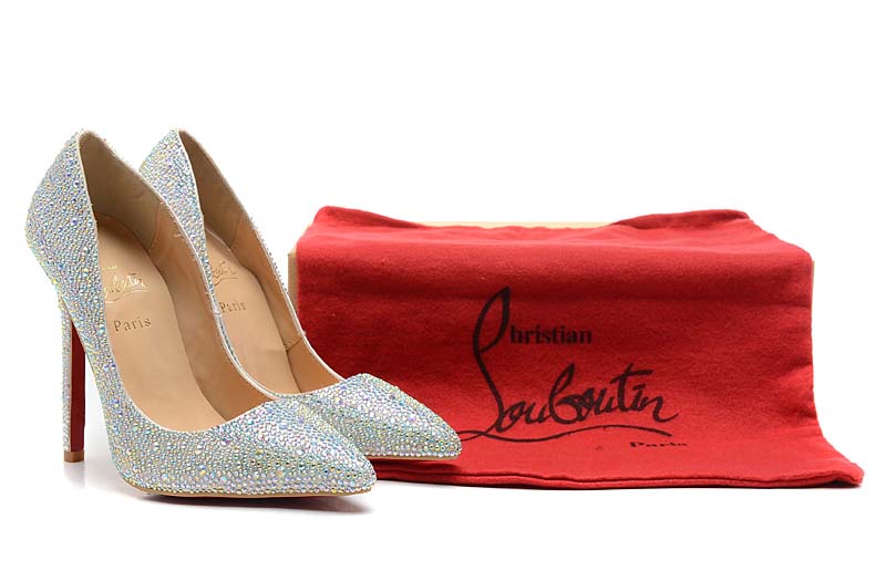 Christian Louboutin 10cm Diamants Souligne Chaussures Chaussures De Mariage